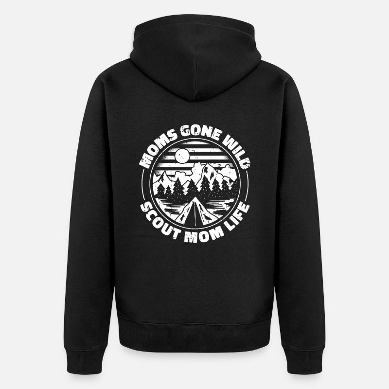 Pfadfinder - Unisex Premium Bio Zip Hoodie - Schwarz