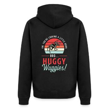 Tarantulas Aw You're Looking A Little Down Spider - Unisex Premium Organic Zip Hoodie - black - Back - Nico (187cm)