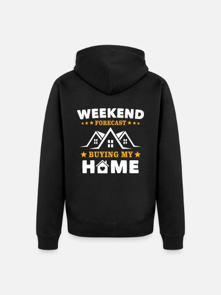 Homeowner - Unisex Premium Organic Zip Hoodie - black