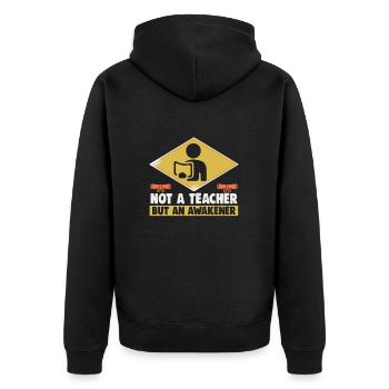 Meilleure idée de cadeau de pension pour les enseignants Étudiant - Veste à capuche bio Premium Unisexe - noir - Dos - Nico (187cm)
