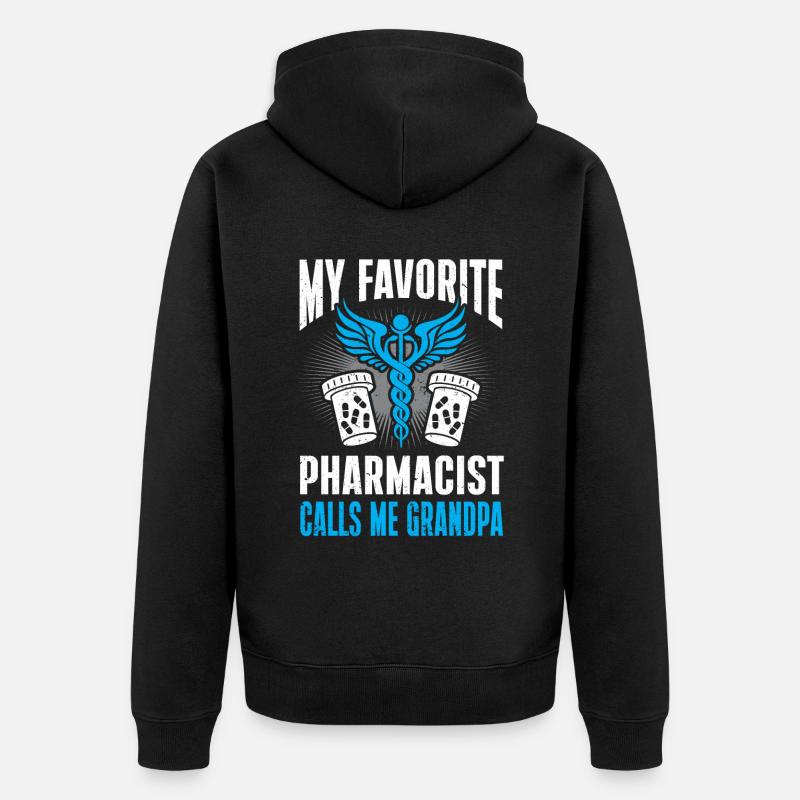 Pharmacie de cadeaux d’apothicaire - Veste à capuche bio Premium Unisexe - noir
