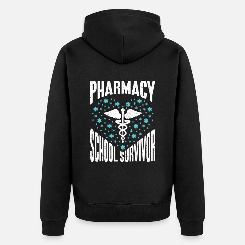 Pharmacie de cadeaux d’apothicaire - Veste à capuche bio Premium Unisexe - noir