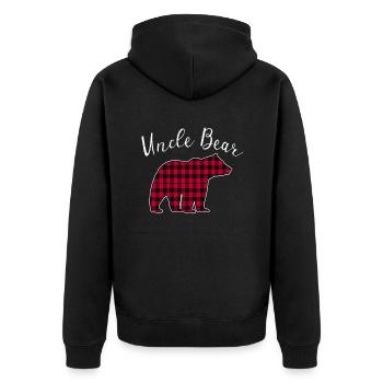 Oncle Ours - Veste à capuche bio Premium Unisexe - noir - Dos - Nico (187cm)