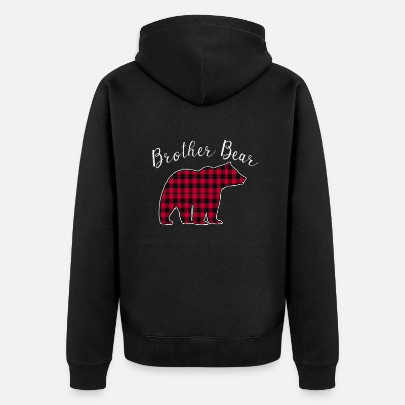 Frère Ours - Veste à capuche bio Premium Unisexe - noir