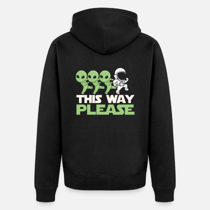 Colonisation de l’espace - Veste à capuche bio Premium Unisexe - noir