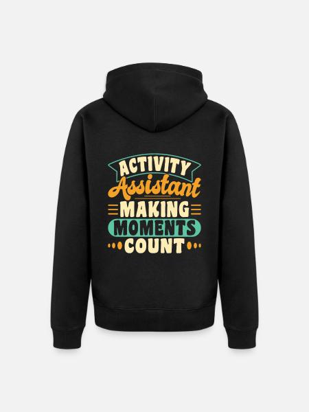 Awesome Activity Director - Unisex Premium Bio Zip Hoodie - Schwarz
