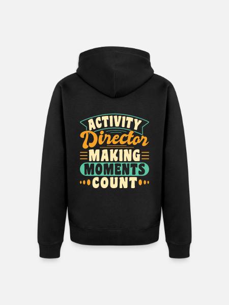 Awesome Activity Director - Unisex Premium Bio Zip Hoodie - Schwarz