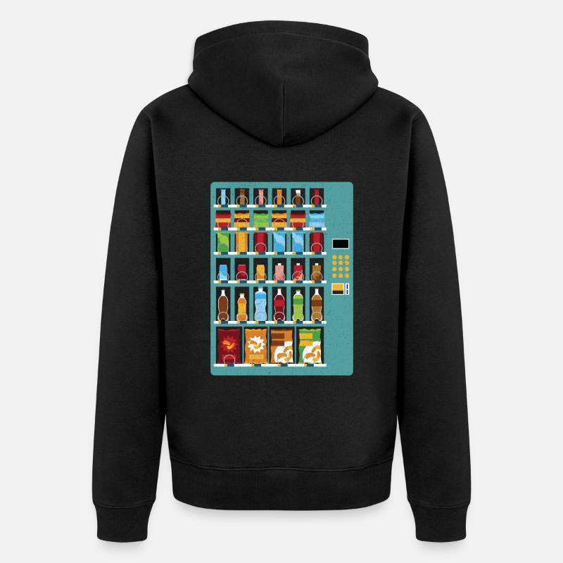 Distributeurs automatiques de boissons - Veste à capuche bio Premium Unisexe - noir
