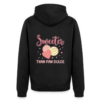 Conchas Plus sucré que le pain sucré mexicain Pan Dulce - Veste à capuche bio Premium Unisexe - noir - Dos - Nico (187cm)