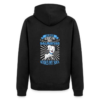 Jésus et mon Dalmatien - Veste à capuche bio Premium Unisexe - noir - Dos - Nico (187cm)