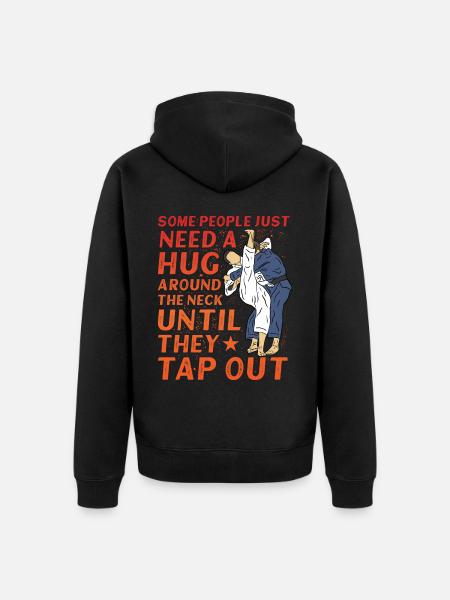 Brazilian Jiu-Jitsu BJJ - Unisex Premium Organic Zip Hoodie - black