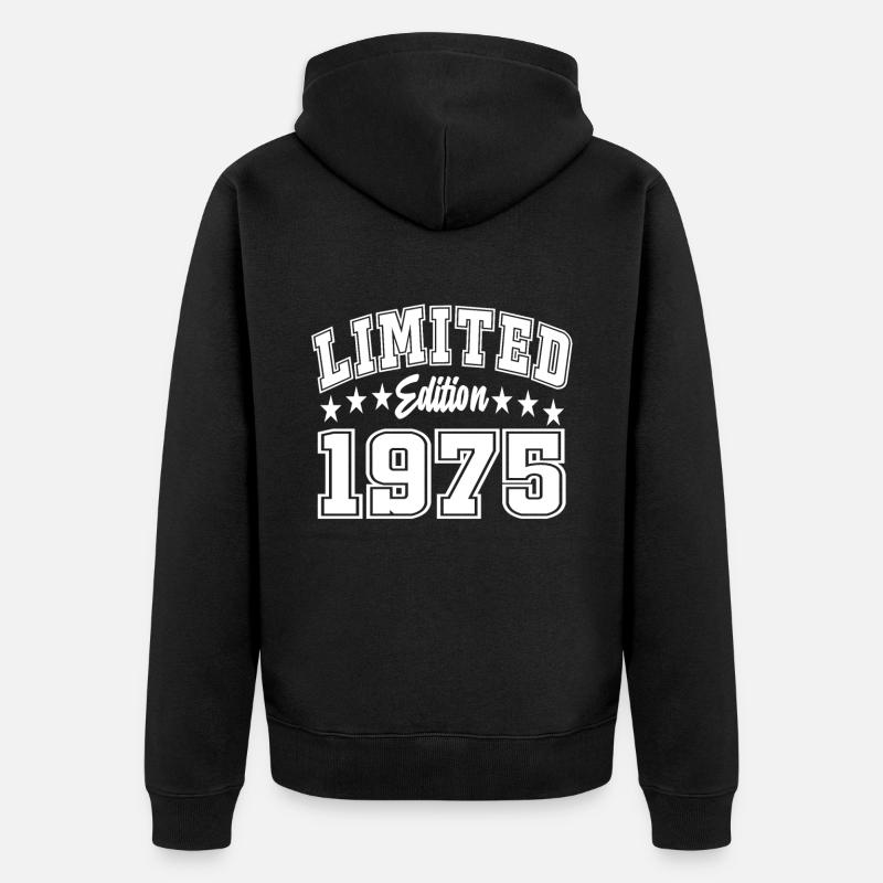 Édition limitée 1975 - Veste à capuche bio Premium Unisexe - noir