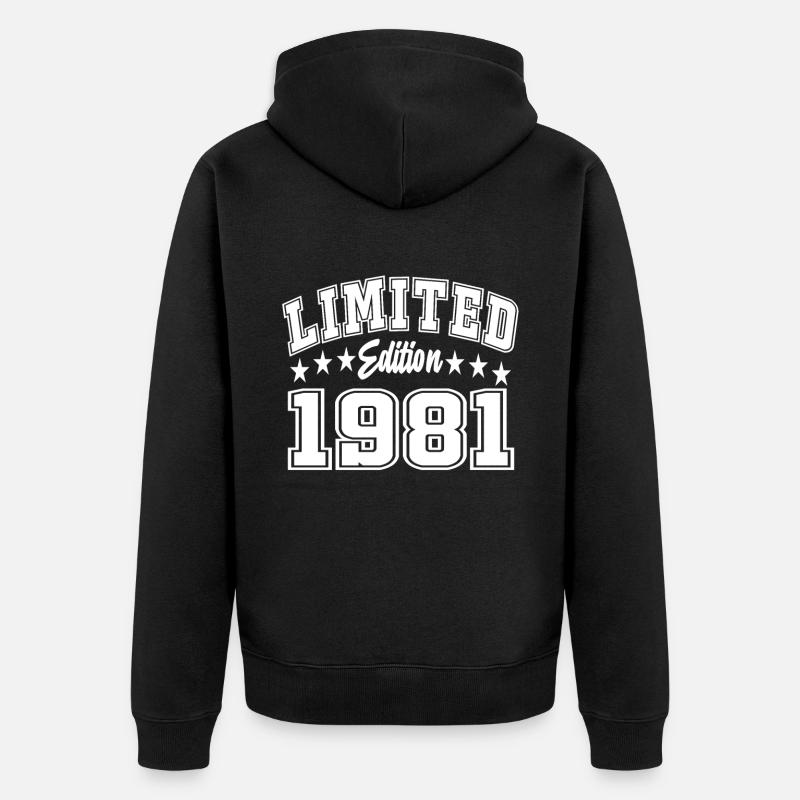 Édition limitée 1981 - Veste à capuche bio Premium Unisexe - noir