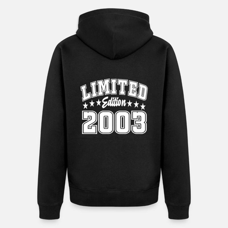 Édition limitée 2003 - Veste à capuche bio Premium Unisexe - noir