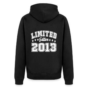 Édition limitée 2013 - Veste à capuche bio Premium Unisexe - noir - Dos - Nico (187cm)