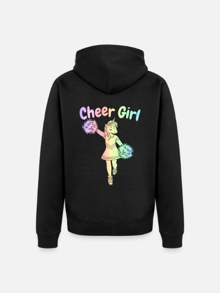 Cheerleading Cheerleader - Unisex Premium Bio Zip Hoodie - Schwarz