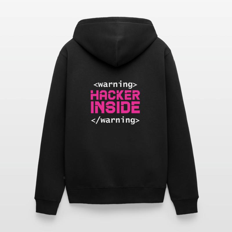 Hacker Coder Computer Hacking Gift Unisex Premium Organic Zip Hoodie