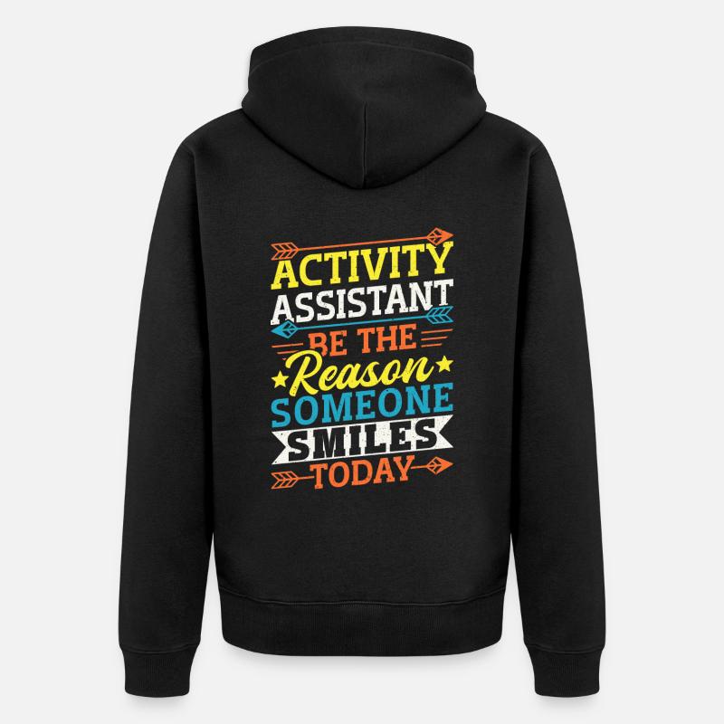Activity Assistant Appreciation - Unisex Premium Bio Zip Hoodie - Schwarz