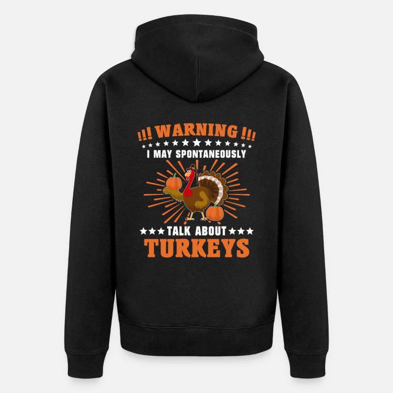 Dicton de la Turquie - Veste à capuche bio Premium Unisexe - noir
