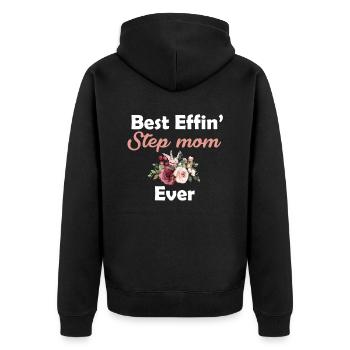 Meilleure belle-mère effin' jamais belle-mère - Veste à capuche bio Premium Unisexe - noir - Dos - Nico (187cm)