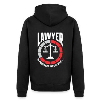 Avocat cadeau faculté de droit étudiant humour avocat - Veste à capuche bio Premium Unisexe - noir - Dos - Nico (187cm)