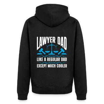 Avocat cadeau faculté de droit étudiant humour avocat - Veste à capuche bio Premium Unisexe - noir - Dos - Nico (187cm)