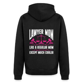 Avocat cadeau faculté de droit étudiant humour avocat - Veste à capuche bio Premium Unisexe - noir - Dos - Nico (187cm)