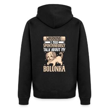Bolonka Zwetna Amoureux - Veste à capuche bio Premium Unisexe - noir - Dos - Nico (187cm)