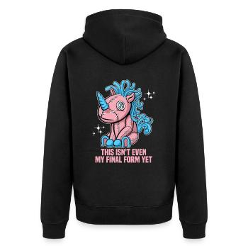 Bisexual Transgender Pride Day LGBT - Unisex Premium Organic Zip Hoodie - black - Back - Nico (187cm)