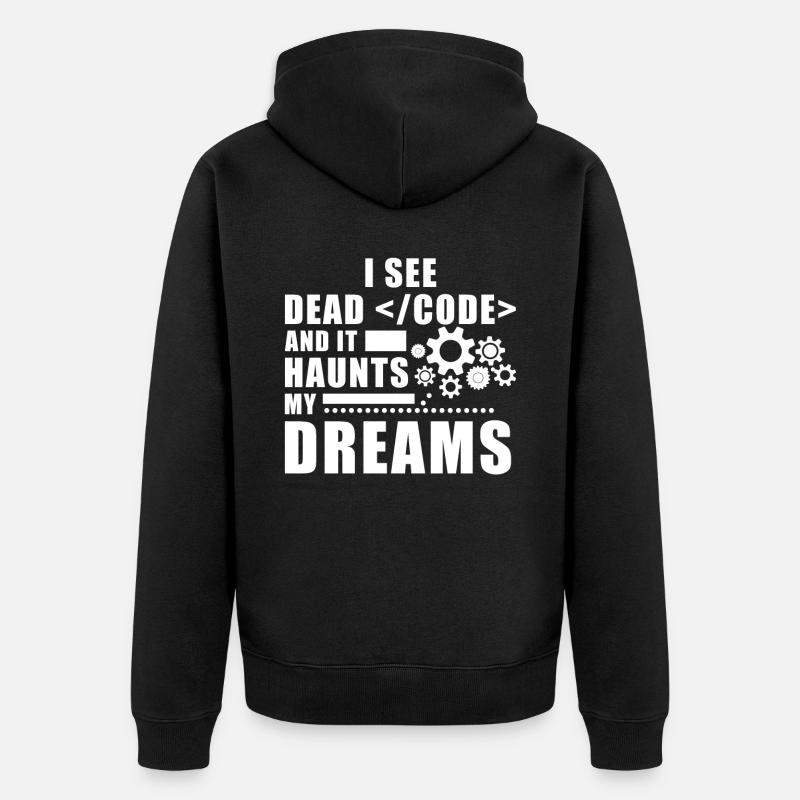 Programmer Saying Computer Science Programming - Unisex Premium Bio Zip Hoodie - Schwarz