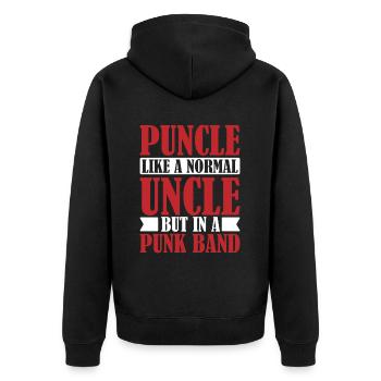 Guitare Métal Guitariste Rock Humour - Veste à capuche bio Premium Unisexe - noir - Dos - Nico (187cm)