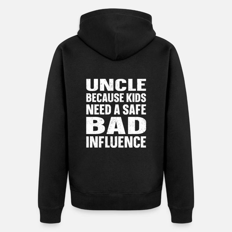 Oncle Bad - Veste à capuche bio Premium Unisexe - noir