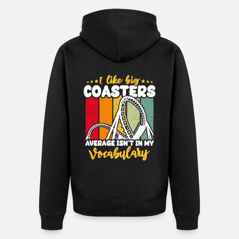 Roller Coaster Roller Coaster Riders - Veste à capuche bio Premium Unisexe - noir