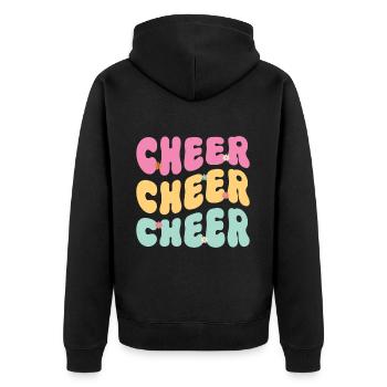 Cheerleading Girl Cheerleading Cheering Youth - Veste à capuche bio Premium Unisexe - noir - Dos - Nico (187cm)