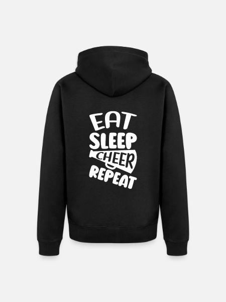 Cheerleadermädchen Cheerleading Jubel Jugend - Unisex Premium Bio Zip Hoodie - Schwarz