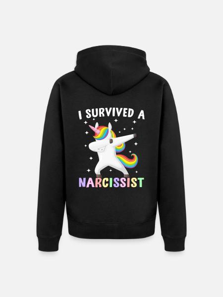 Lustige Scheidung Feminist - Unisex Premium Bio Zip Hoodie - Schwarz