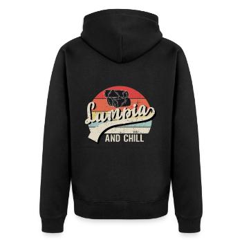Philippines Lumpia Lovers Cuisine philippine - Veste à capuche bio Premium Unisexe - noir - Dos - Nico (187cm)