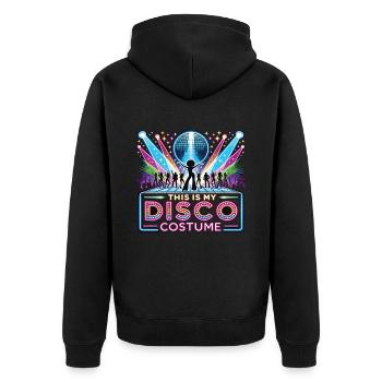 C’est mon costume de disco - Veste à capuche bio Premium Unisexe - noir - Dos - Nico (187cm)