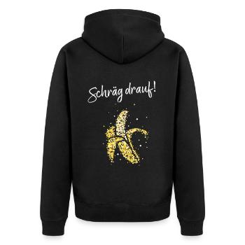 Banana Escalates Fruits Costume De Remplacement Carnaval - Veste à capuche bio Premium Unisexe - noir - Dos - Nico (187cm)