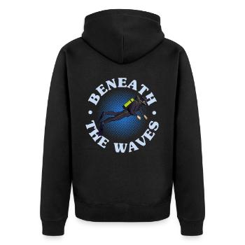Scuba Diving, Scuba Diving, Holiday Sea Diver - Unisex Premium Organic Zip Hoodie - black - Back - Nico (187cm)