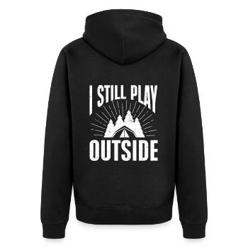 Camping Cadeau Campfire Nature Camper - Veste à capuche bio Premium Unisexe - noir - Dos - Nico (187cm)