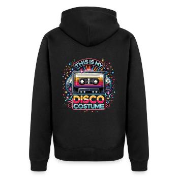 C’est mon costume de disco - Veste à capuche bio Premium Unisexe - noir - Dos - Nico (187cm)