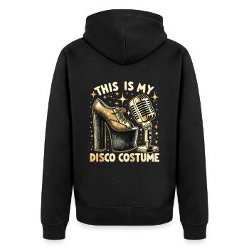 C’est mon costume de disco - Veste à capuche bio Premium Unisexe - noir - Dos - Nico (187cm)