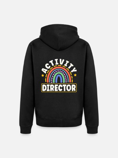 Activity Director Appreciation - Unisex Premium Bio Zip Hoodie - Schwarz