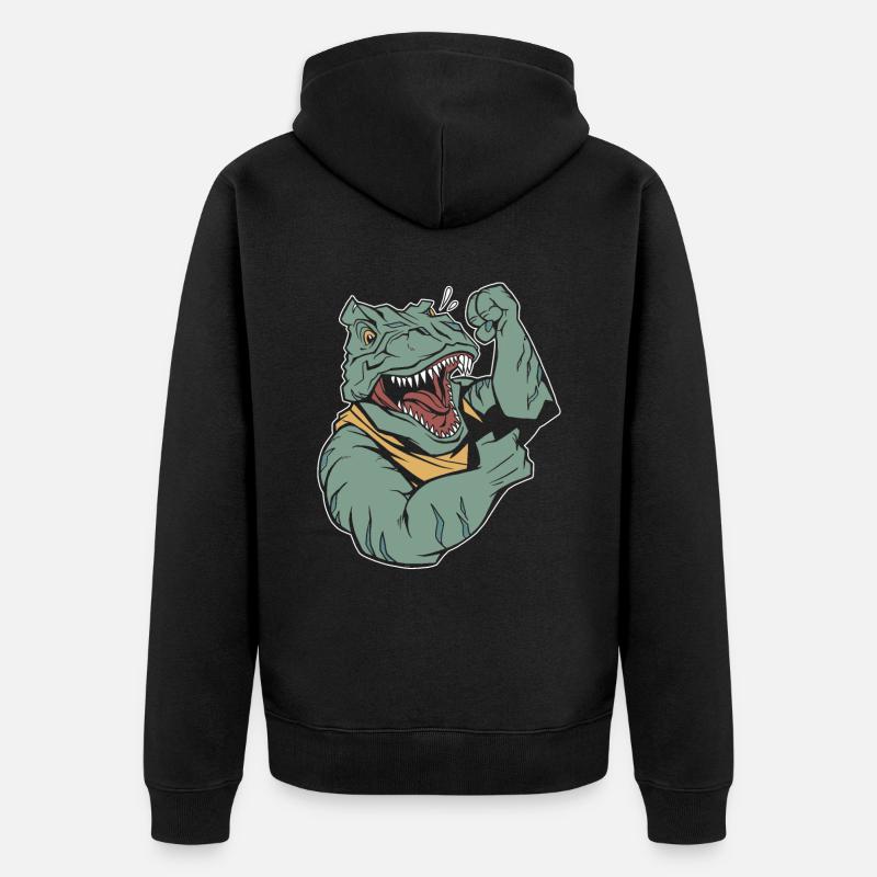 Trex T Rex Dino Cool - Veste à capuche bio Premium Unisexe - noir