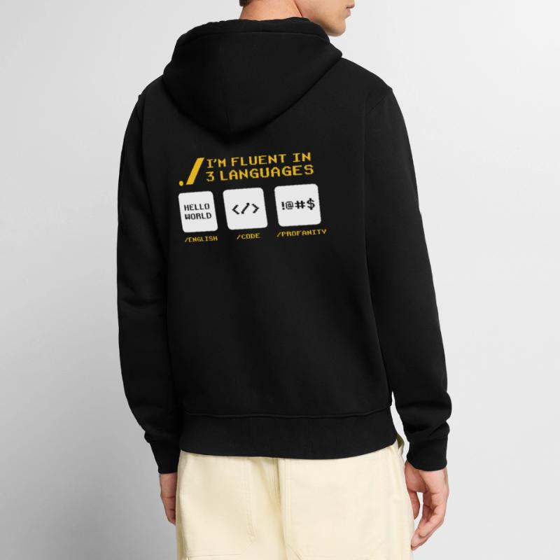 Computer Coder Funny Programmer Geek Programming Unisex Premium Bio Zip Hoodie