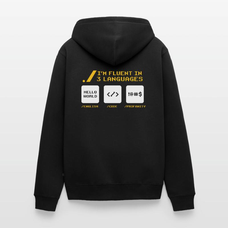 Computer Coder Funny Programmer Geek Programming Unisex Premium Bio Zip Hoodie