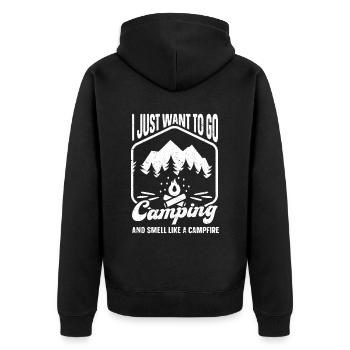Camping Cadeau Campfire Nature Camper - Veste à capuche bio Premium Unisexe - noir - Dos - Nico (187cm)