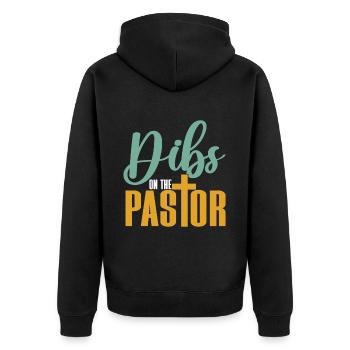 Pasteur Femme Jésus Appréciation de l’Église Chrétienne - Veste à capuche bio Premium Unisexe - noir - Dos - Nico (187cm)
