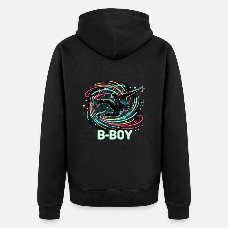 Breakdance Breakdancer Breakdance Enfants - Veste à capuche bio Premium Unisexe - noir